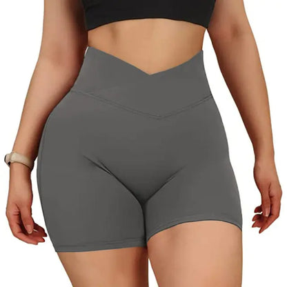 Sports Shorts Women High Waist Workout Seamless Fitness Yoga Shorts