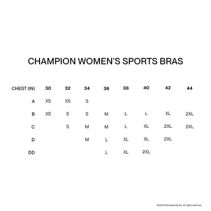 Champion Women's Sports Bra, Infinity Racerback, Moderate Support, Seamless Sports Bra for Women Medium Asphalt