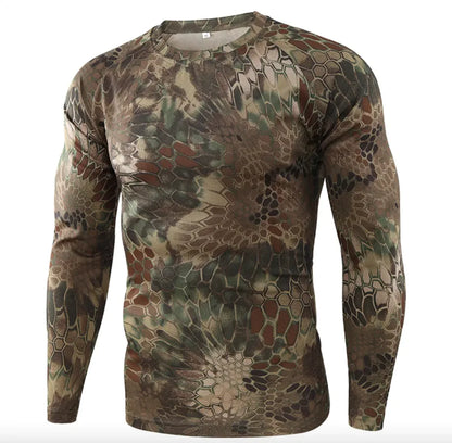 Camouflage Long-Sleeved Cycling Jersey - Outdoor Sports Gear