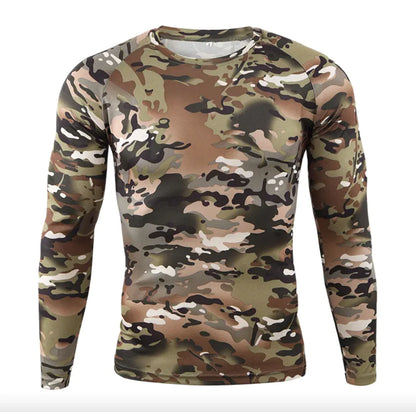 Camouflage Long-Sleeved Cycling Jersey - Outdoor Sports Gear