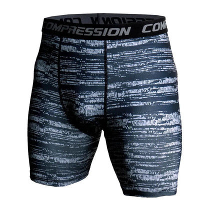 Men's Compression Camo Athletic Tights Shorts: 3D Print Skinny Bottoms