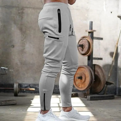 Sports Pants Multi-pocket Zipper Men